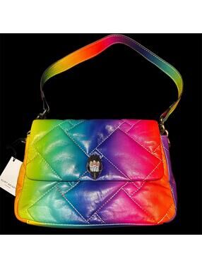 Kurt Geiger Kensington Quilted Rainbow Shoulder Bag